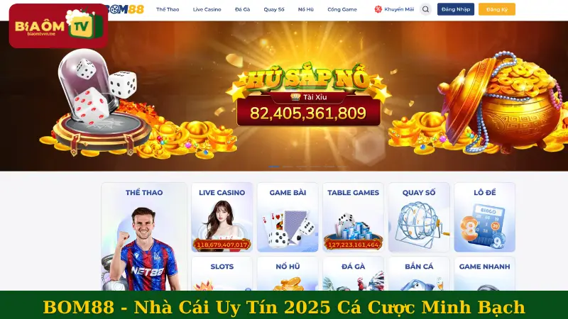 BOM88 - Cá Cược Minh Bạch, Khuyến Mãi Cực Lớn Uy Tín 2025