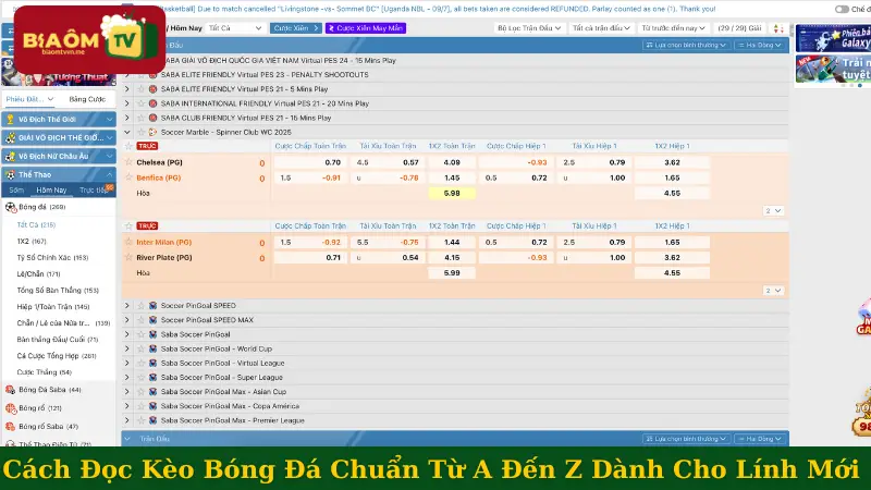 Cách Đọc Kèo Bóng Đá Chuẩn Từ A Đến Z Dành Cho Lính Mới 
