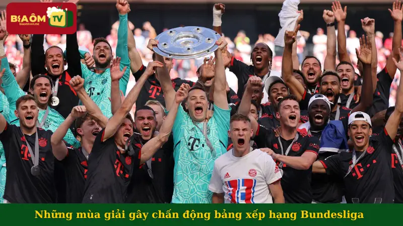 Những mùa giải gây chấn động bảng xếp hạng Bundesliga